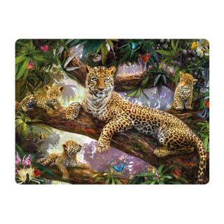 Obrázek z Pohlednice 3D 16cm - leopardi na stromě (25) 